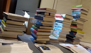 The process of sorting through a week's #bookpost